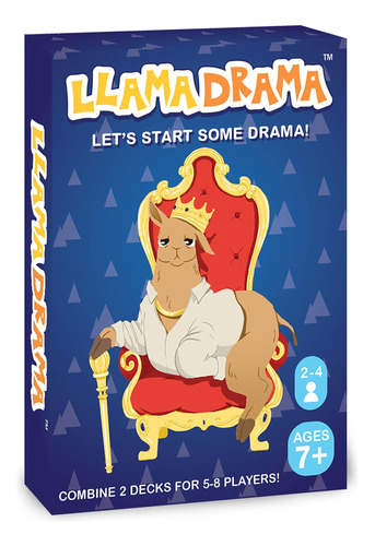 Llama Drama Juego De Cartas (1 Paquete Original) Impermeable