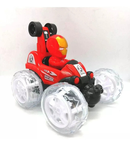 Imagen 3 de 4 de Juguete Iron Man Carro Loco A Control Remoto