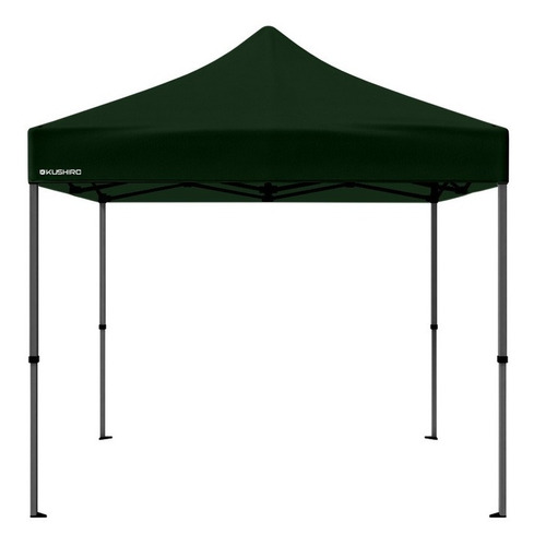 Gazebo Plegable Acero 3x3m Verde Oscuro Kushiro Zona Norte