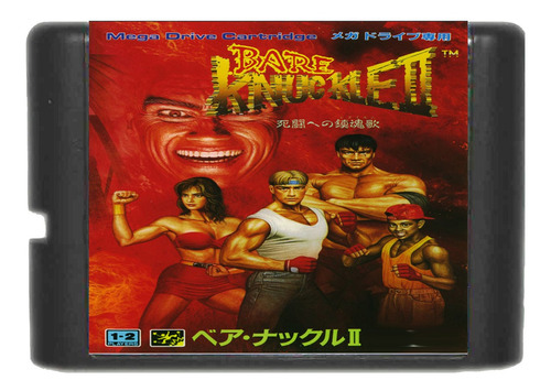 Cartucho Bare Knuckle 2 Street Of Rage 2 16 Bits Retro