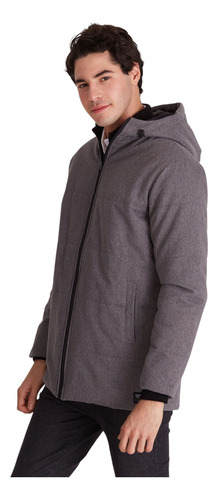 Campera Macowens De Paño Gris Hombre 1029004