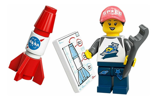Lego Minifigura 6 La Fan Del Espacio Serie 20 71027