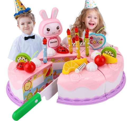 Juegos De Pastel Cumpleaños Con Velcro Juego Niños 37 Piezas