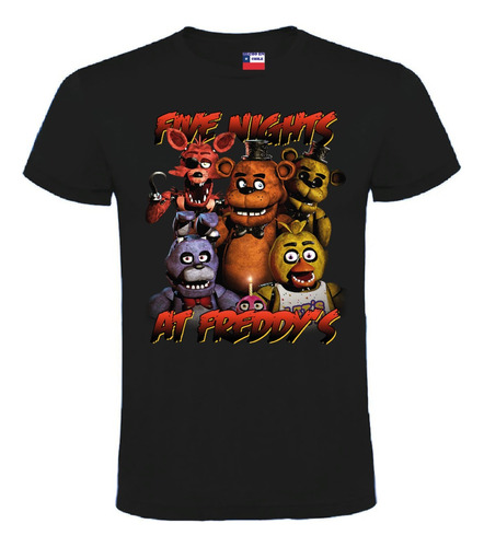 Poleras Five Nights At Freddy´s Niños Y Adultos