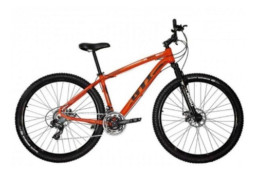 Mountain bike GTI Roma aro 29 17 21v freios de disco mecânico câmbios MTB 7v cor laranja