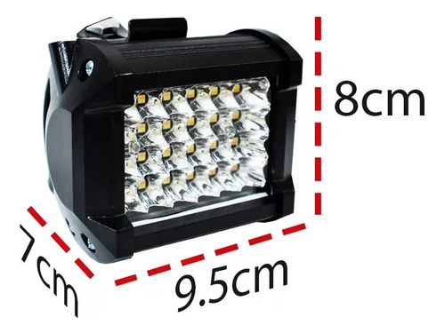 Par Faros 24 Led Bicolor Auxiliar Dually Con Estrobo