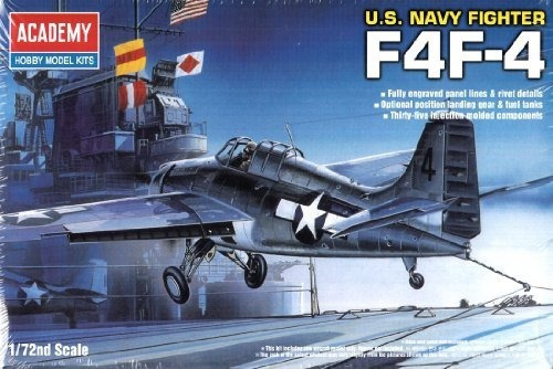 Kit De Modelo Usn Wildcat De La Academia Grumman F4f-4