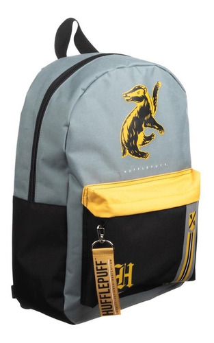 Imagen 2 de 7 de Harry Potter Mochila Hufflepuff Hogwarts Bioworld Original