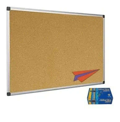 comprar Cartelera De Corcho Grande Con Marco Metálico (90x60 Cm)