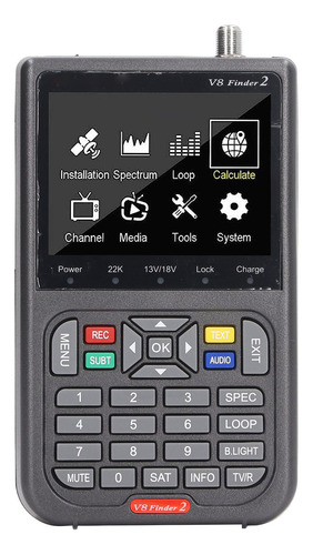 Detección De Medidor De Señal Portátil Con Pantalla Lcd Y Bu