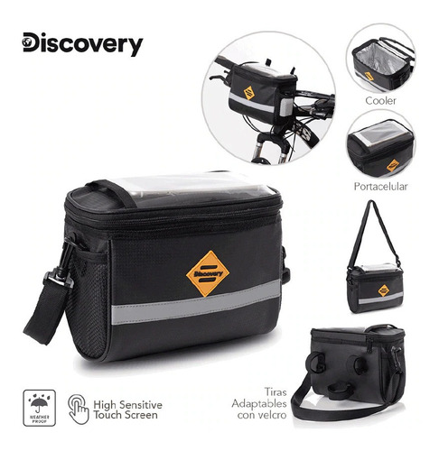 Bolso Porta Objetos Bici Discovery Portacelular Y Cooler