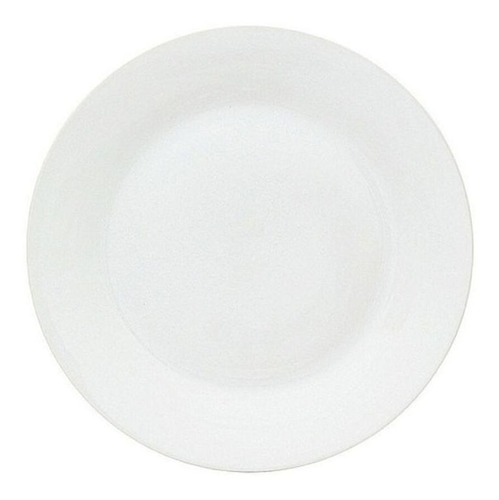 Plato Para Postre 19 Cm Kit X6 De Cerámica Blanca Bella Bg