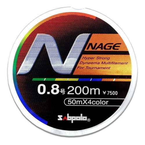 Linha Multi Filamentos Power Cast Colorida 16lb 0.148mm 200m Cor Azul