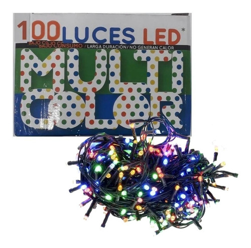 Luces Led Interior 100 Multicolor Navidad Pettish Online Vc 