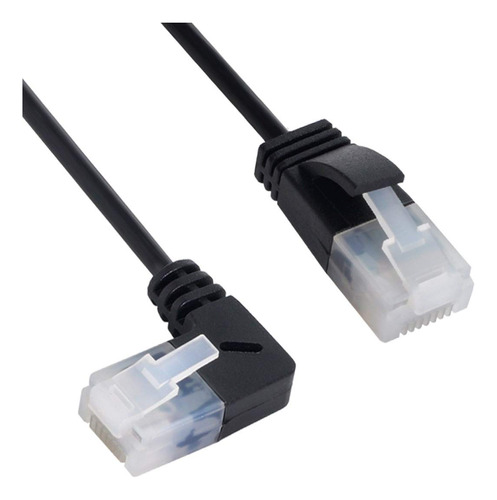 Xiwai Cable Ethernet Cat6 Ultradelgado Rj45 En Ngulo Izquier