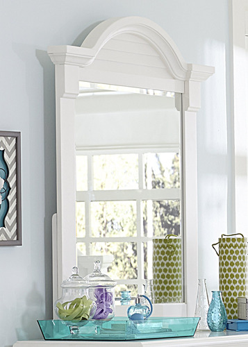 Espejo Para Casa Verano In Color Blanco Ostra