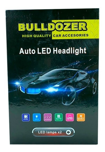 Luces Led Para Auto Bulldozer 7600 Lumenes 9007 Cc