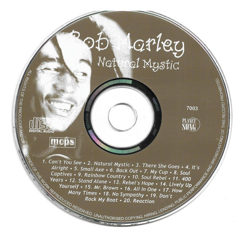 Bob Marley - Natural Mystic ( Detalle)