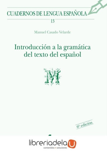 Libro Introducción A La Gramática Del Texto Del Español