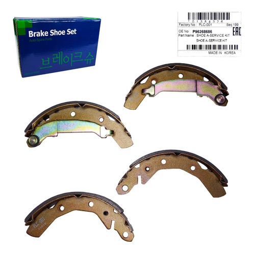 Imagen 3 de 7 de Bandas Frenos Traseras Matiz 2001 2002 2003 2004 Original