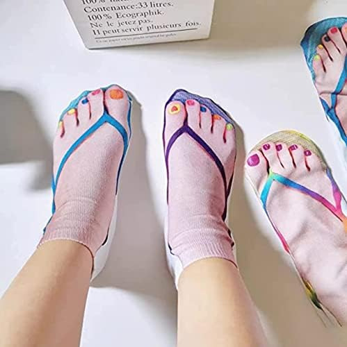 Calcetines Tobilleros Impresos En 3d Unisex, Calcetines Con