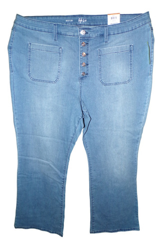 Pantalon Jeans Azul Mezclilla Talla 24w (44 Mex) Style & Co.