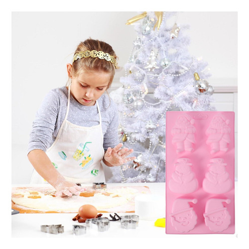 Moldes De Pastel De Navidad Hemoton 2pcs De Silicona Santa Y