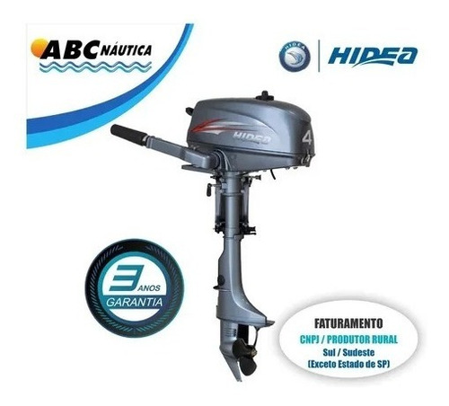 Imagem 12 de 17 de Motor De Popa 4hp 2t Hidea Leia Anúncio
