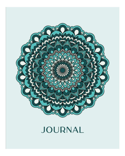 Libro: Diario: Flower Mandala (azul), Cuaderno Gráfico De 8x