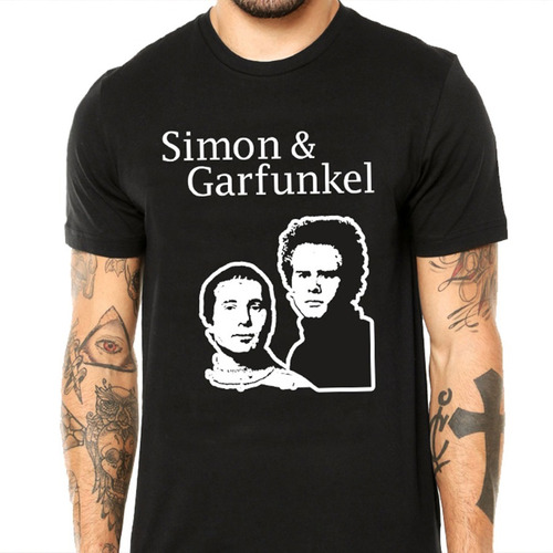 Camiseta Masculina Simon And Garfunkel - 100% Algodão