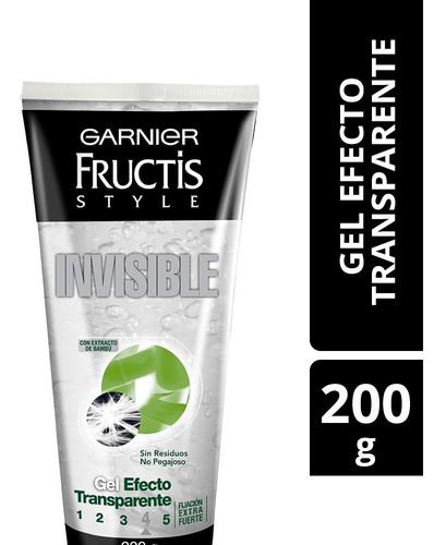 Gel Garnier Fijador Cabello  Invisible Fructis Style 200gr