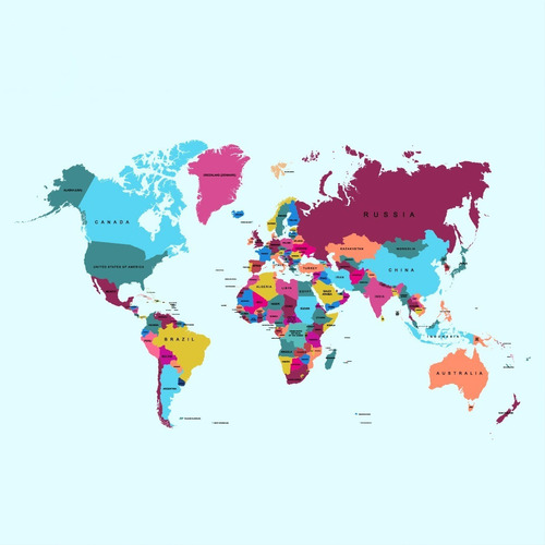 Planisferios Mapas Del Mundo Editables