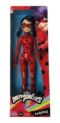 Miraculous Articulada Figura Lady Bug Muñeca 