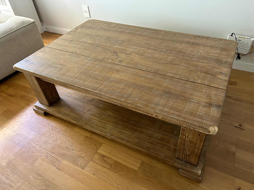 Mesa Ratona Madera Añejada, De Diseño, Con Detalles