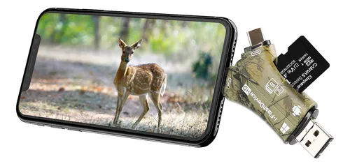 Lector De Tarjetas Sd Trail Camera Viewer 4 En 1 Para iPhone