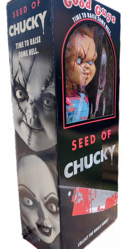 Chucky Con Cicatrices De Vinil Con Caja Y Sonido