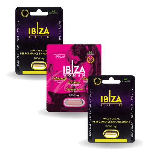 3 Piezas Ibiza Gold + Woman Pastilla Original 100% Natural!