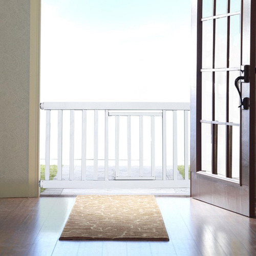 Dog Gate Pet Fence Divisor Divisor 90 A 96 Cm Con Puerta