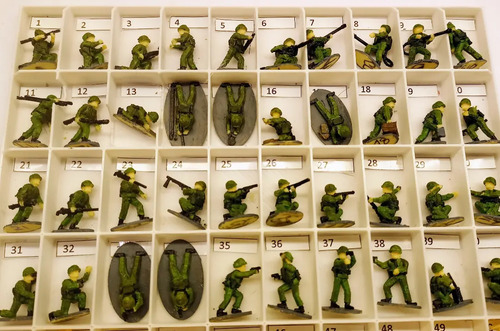 Soldado Escala Ho. 10 Unid. Trenes. Pintados Impresion 3d