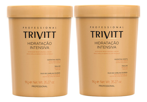 Máscara Hidratação Intensiva Trivitt Nº3 1kg - 2 Unidades