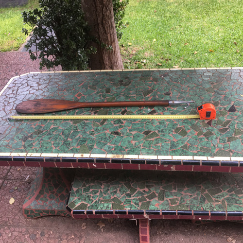 Viejo Remo En Madera Con Gancho Robador En Aluminio (Usado)