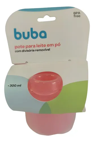 Pote Dosador de Leite em Pó Buba 3 Divisórias com medidor
