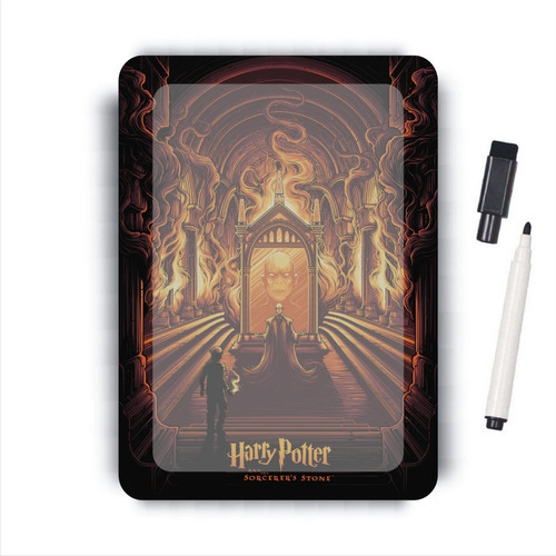 Pizarra Imantada 14x19,5cm + Marcador Harry Potter Piedra 