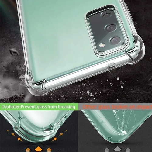 Carcasa Para Samsung S20 Fe Transparente Full Reforzada 