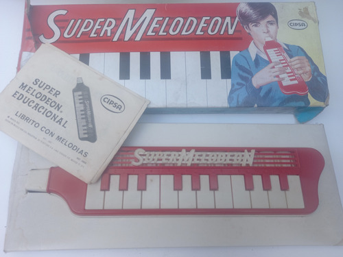 Melódica Súper Melodeon Cipsa Méx Vintage Coleccionable 70s