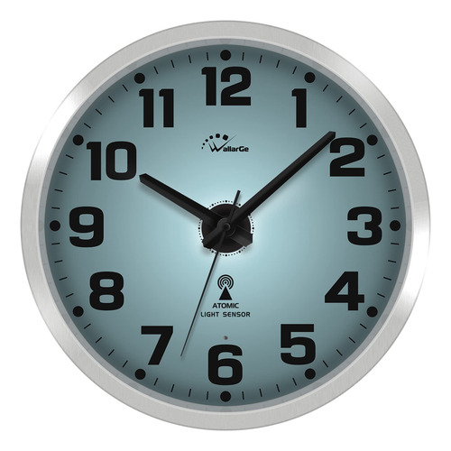 Wallarge Reloj De Pared Atomico Con Luz Nocturna, Reloj De P