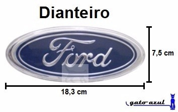 Emblema Dianteiro Ford - F4000 1993 À 1995 - Modelo Original