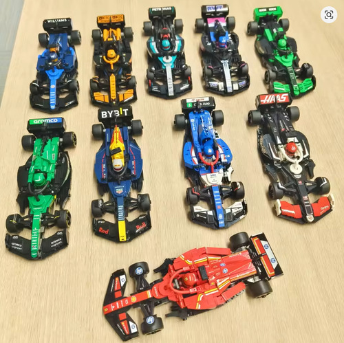 Incrivel Coleção Com 10 Carros De Corrida F1 Com 2601 Peças 2601 Coleção De F1