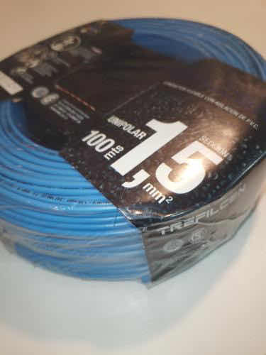 Rollo Cable Celeste 1x1.5 Normalizado X100mts +prod Consulte