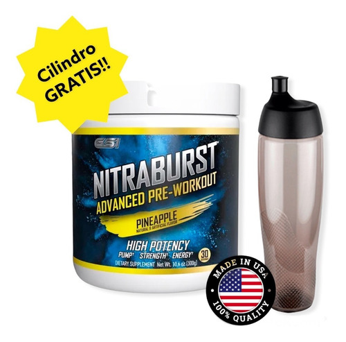 Pre Entreno Nitraburst Giant Sports / 30 Serv Fuerza Energy